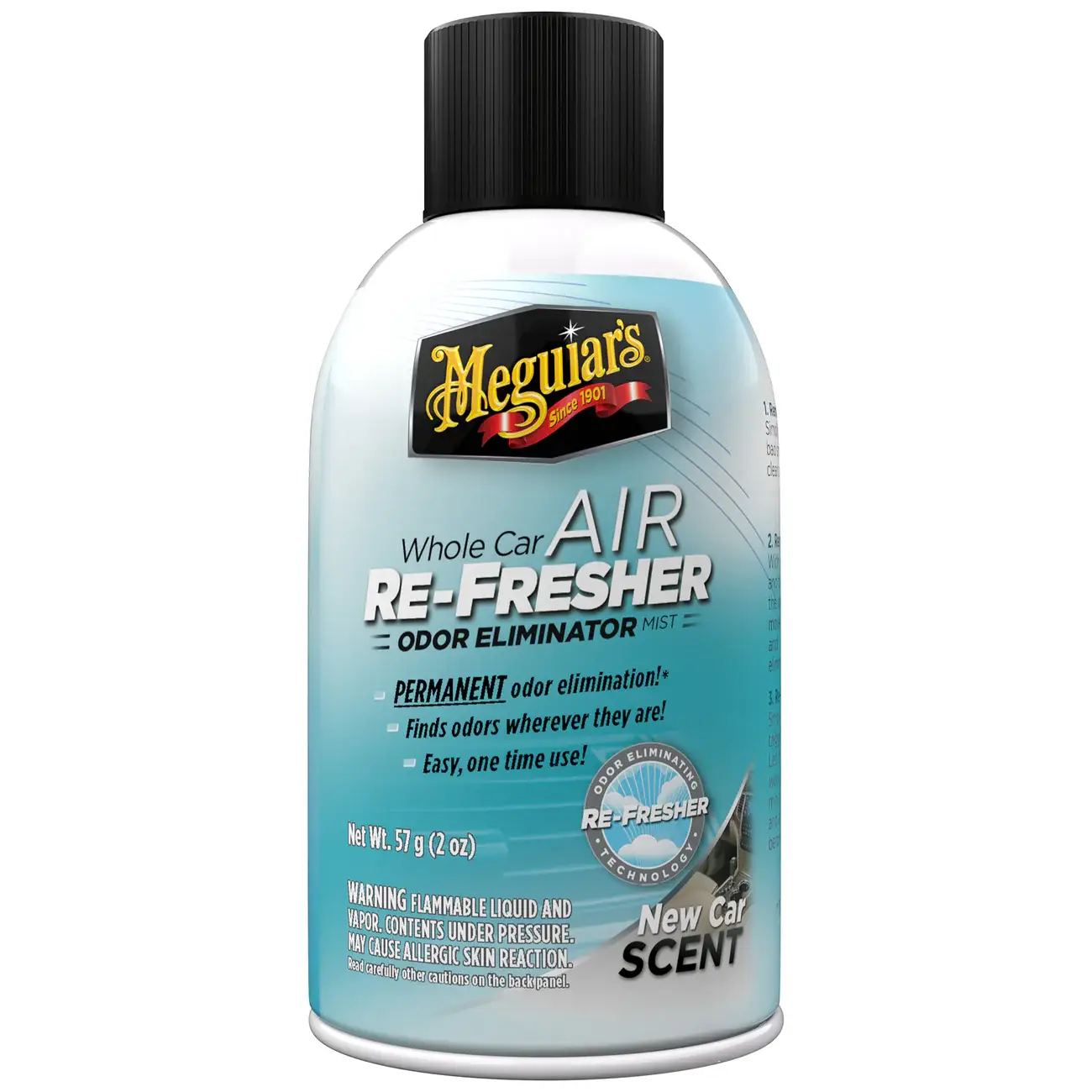 G16402_AirRefreshNewCar_Fr.jpg Meguiar’s Whole Car Air Refresher – Aroma Carro Nuevo - Image 1